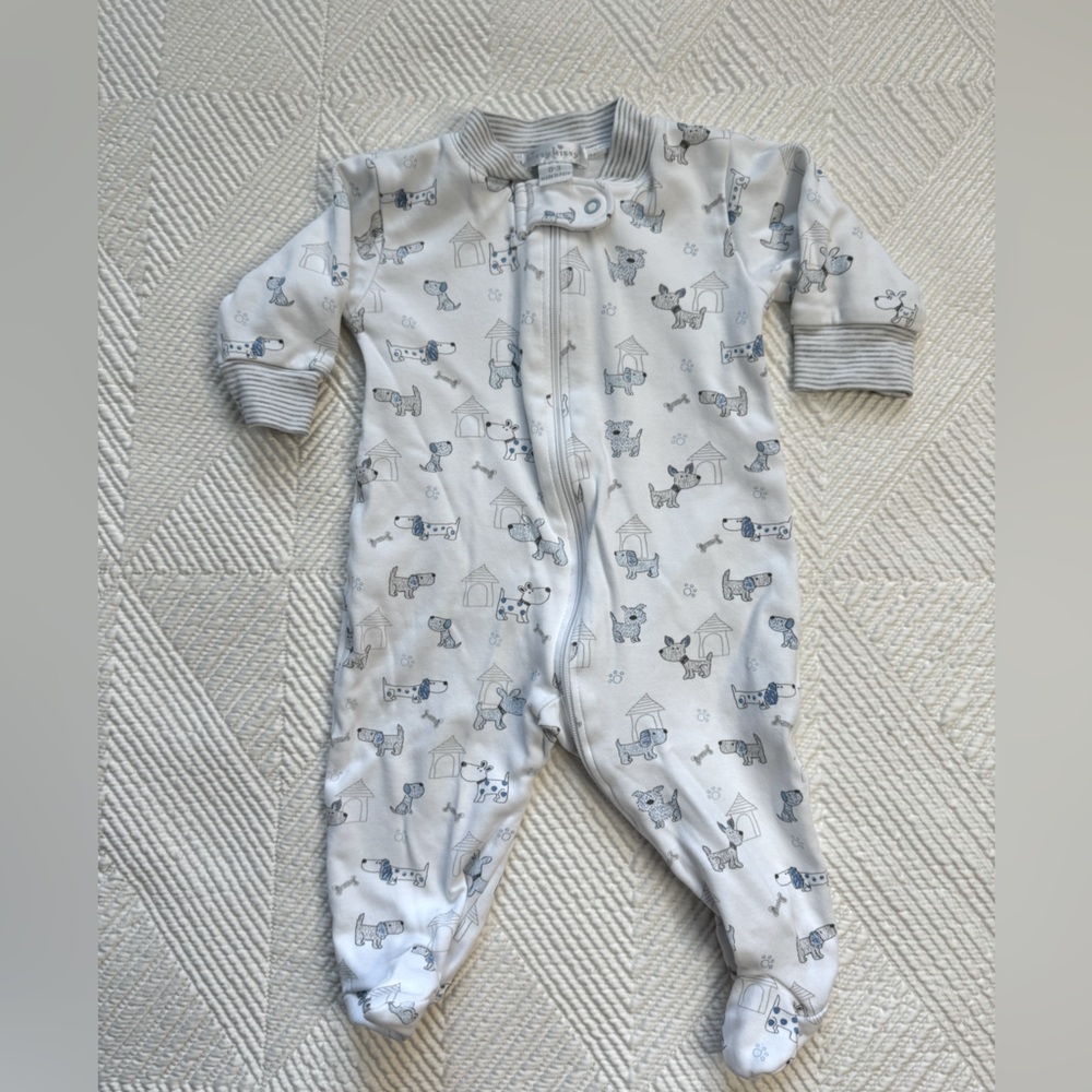 Kissy Kissy Puppy Zip Pajamas - 0-3m